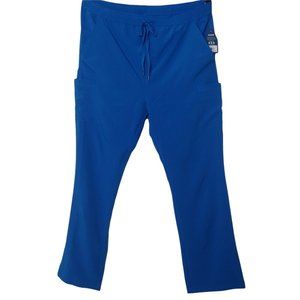 Adar Addition Mens 2X Comntemporary Fit Scrub Pants Royal Blue Stretch NWT